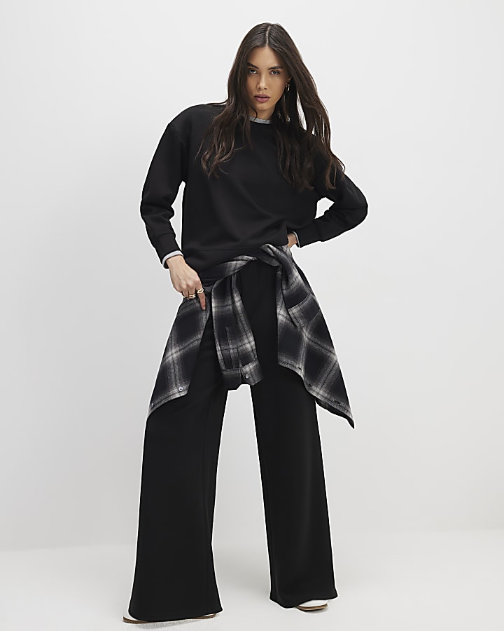 River Island Black Premium Sweatshirt