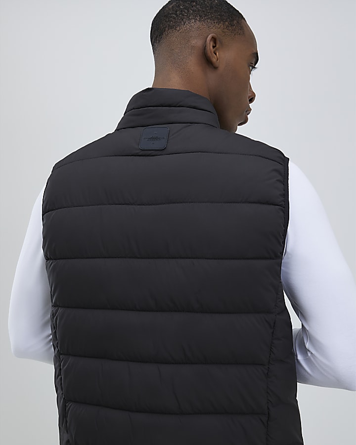 River Island Black Puffer Gilet
