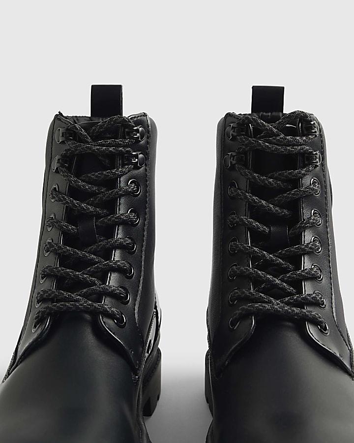 River Island Black Quilted Boots