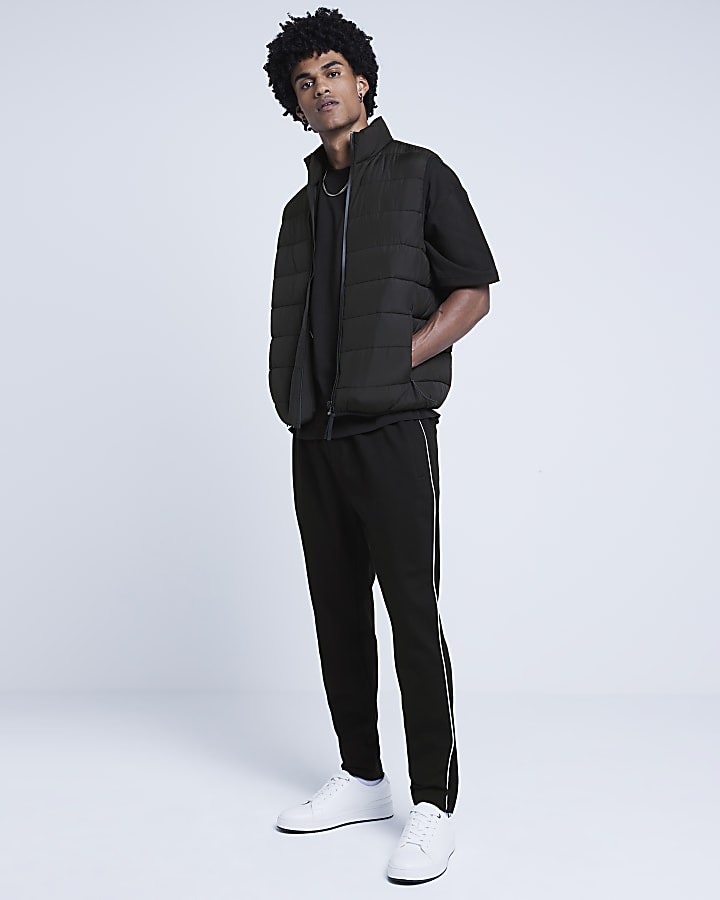 River Island Black Quilted Gilet