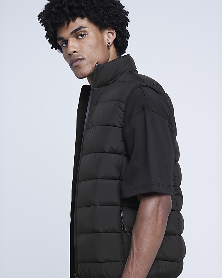 River Island Black Quilted Gilet