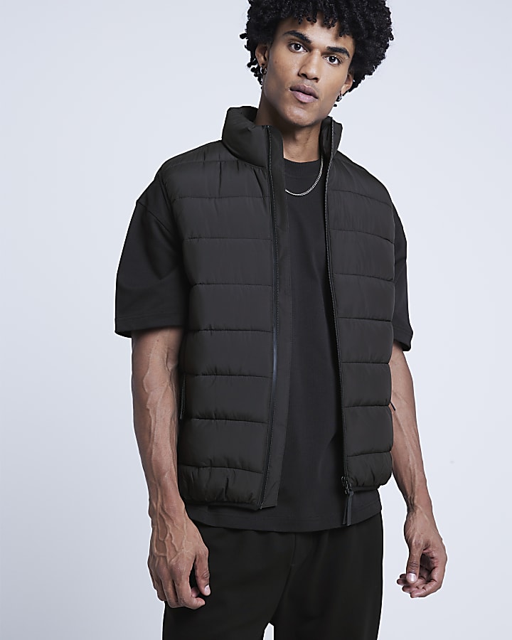 River Island Black Quilted Gilet