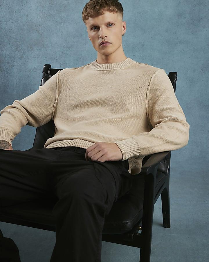 River Island Black Regular Fit Cargo Trousers