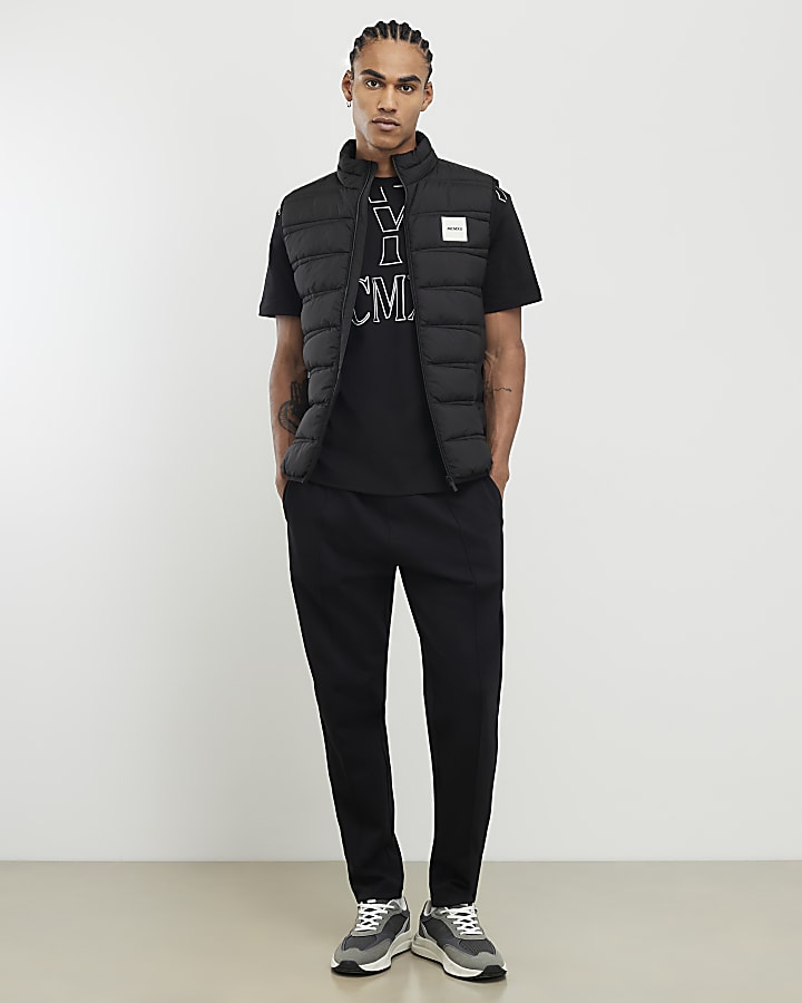 River Island Black Regular Fit NYC MCMXII T-Shirt