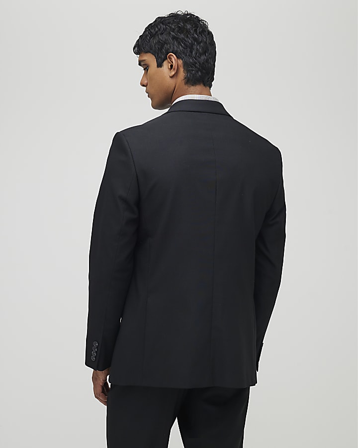 River Island Black Regular Fit Suit Jacket