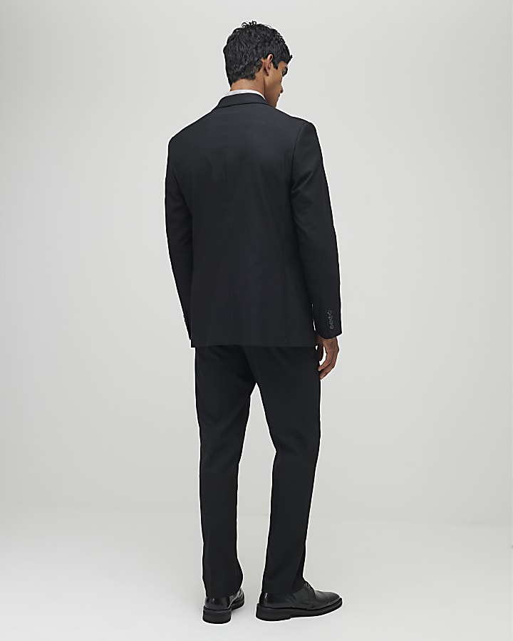 River Island Black Regular Fit Suit Trousers