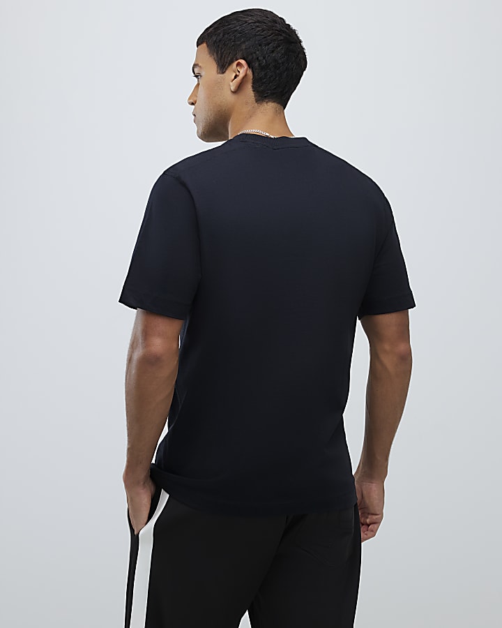 River Island Black Regular Fit T-Shirt