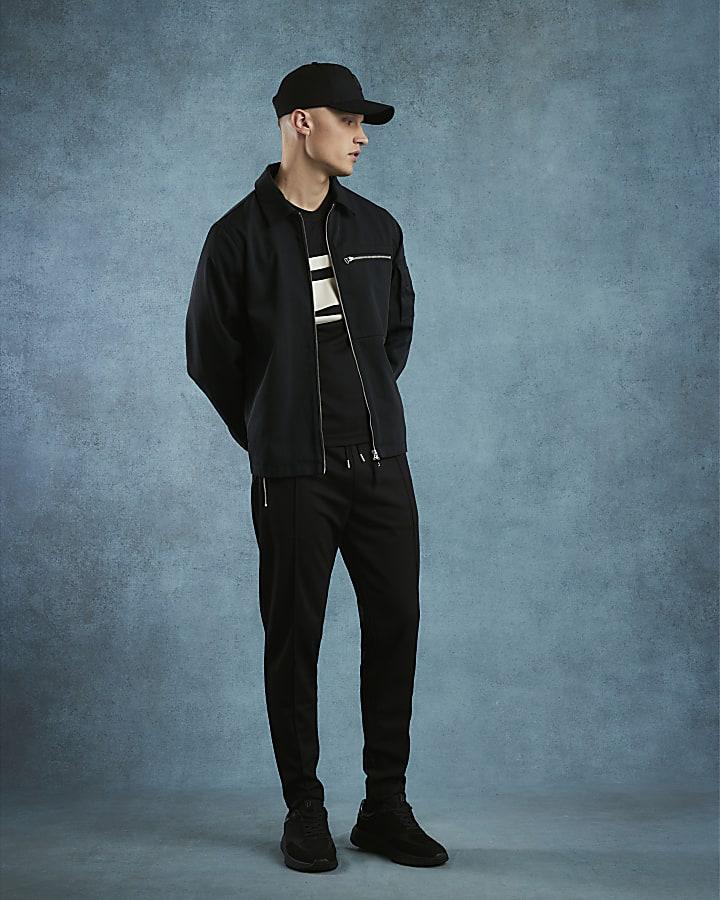 River Island Black Regular Fit Twill Shacket