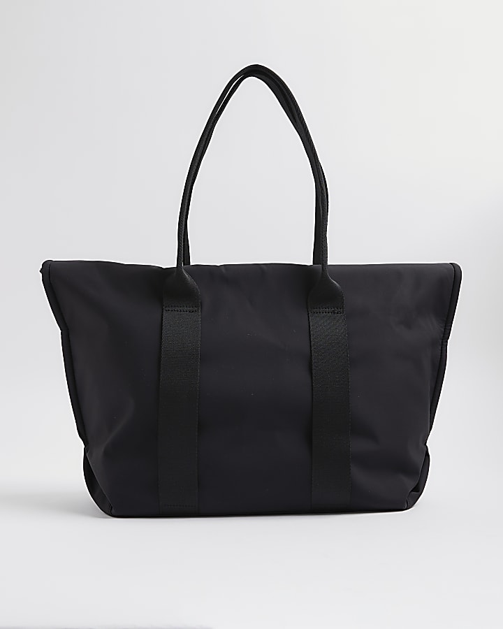 River Island Black Roll Top Holdall Bag