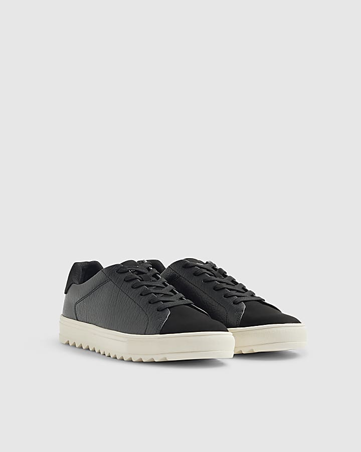 River Island Black Shark Tooth Sole Trainers