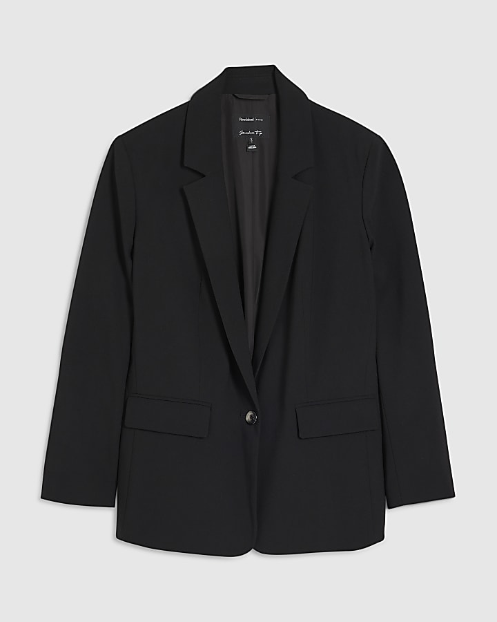 river island Black Single Breasted Blazer