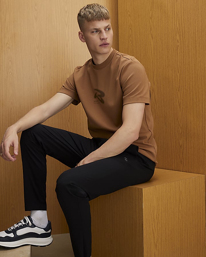 River Island Black Skinny Fit Active Trousers