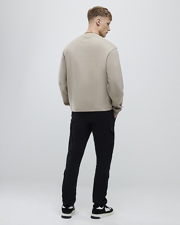 River Island Black Skinny Fit Cargo Trousers