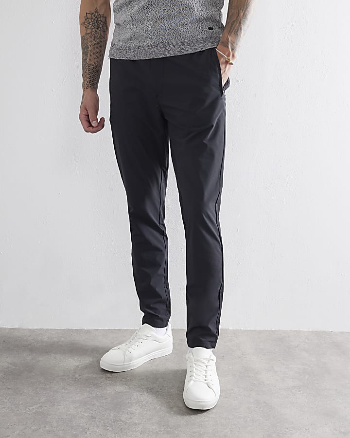 River Island Black Skinny Fit Chino Trousers