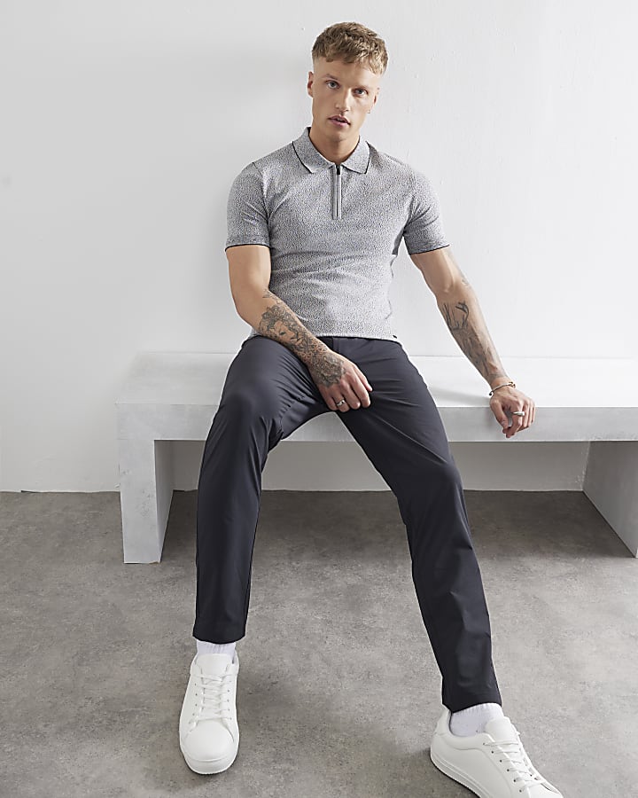 River Island Black Skinny Fit Chino Trousers