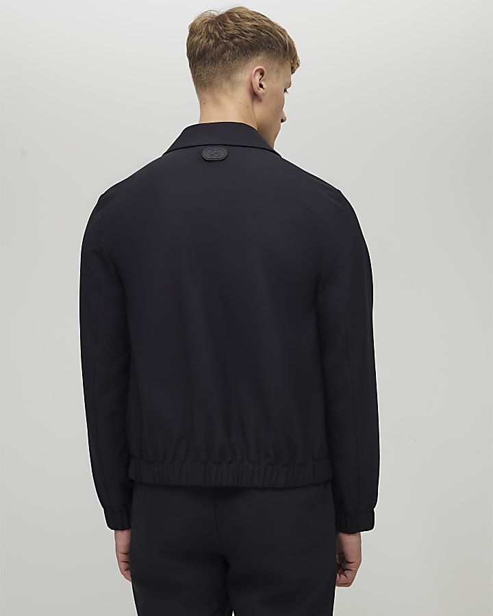 River Island Black Skinny Fit Harrington Jacket