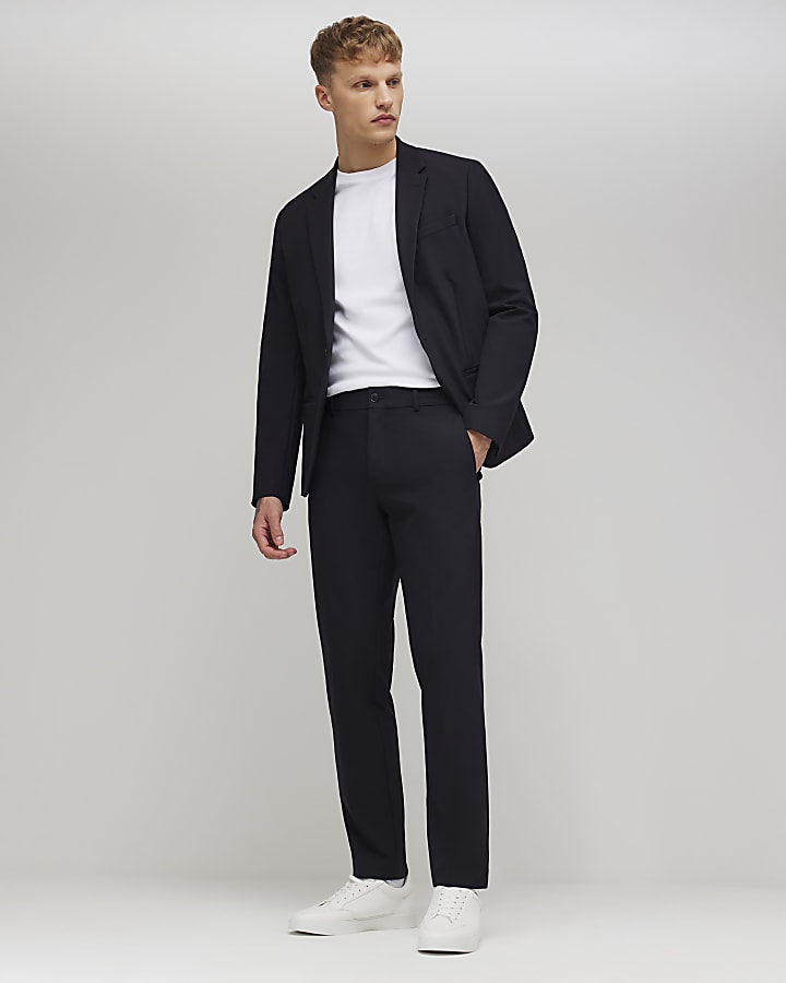 River Island Black Skinny Fit Suit Jacket
