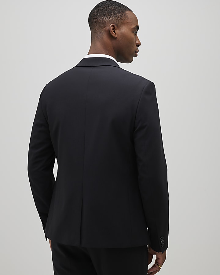 River Island Black Skinny Fit Suit Jacket