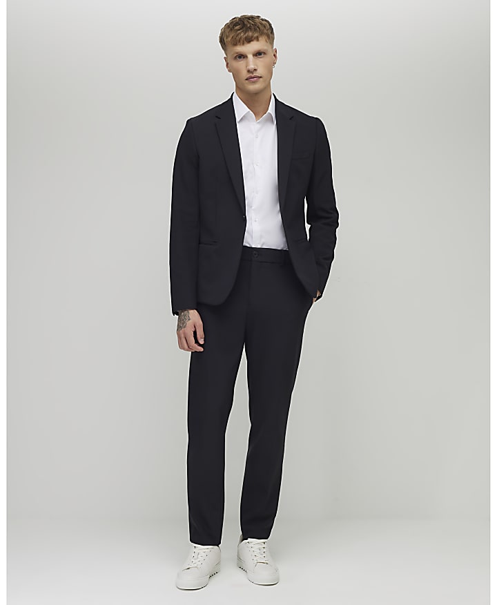River Island Black Skinny Fit Suit Jacket