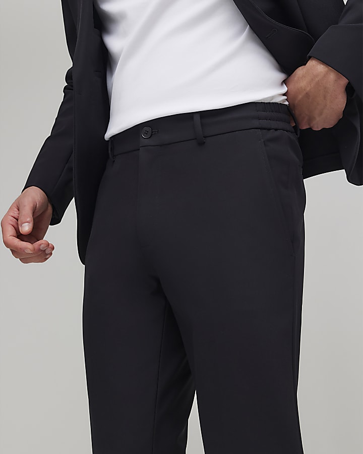 River Island Black Skinny Fit Suit Trousers