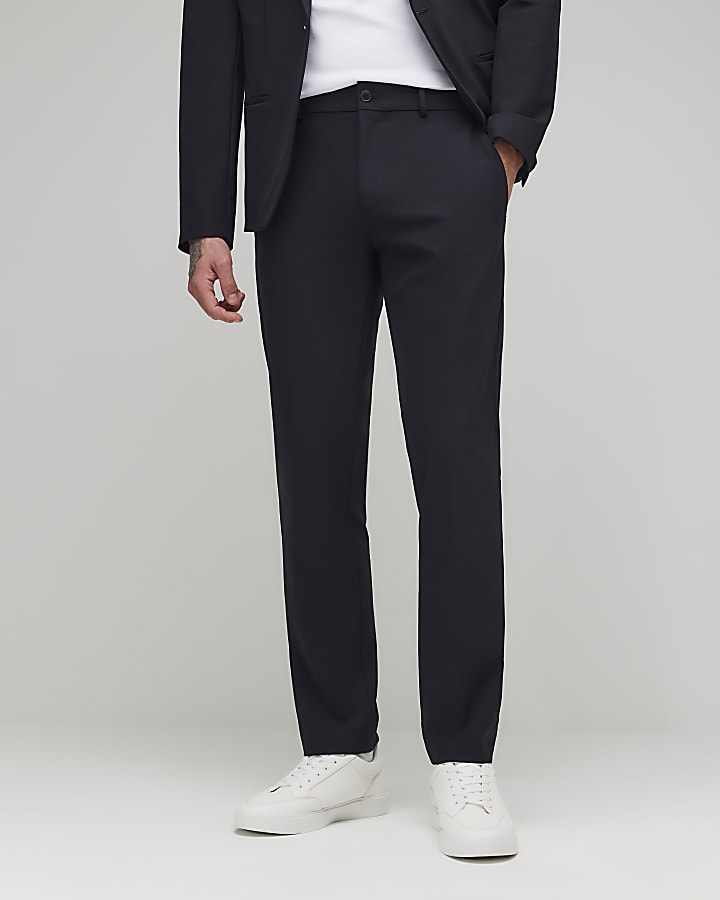 River Island Black Skinny Fit Suit Trousers