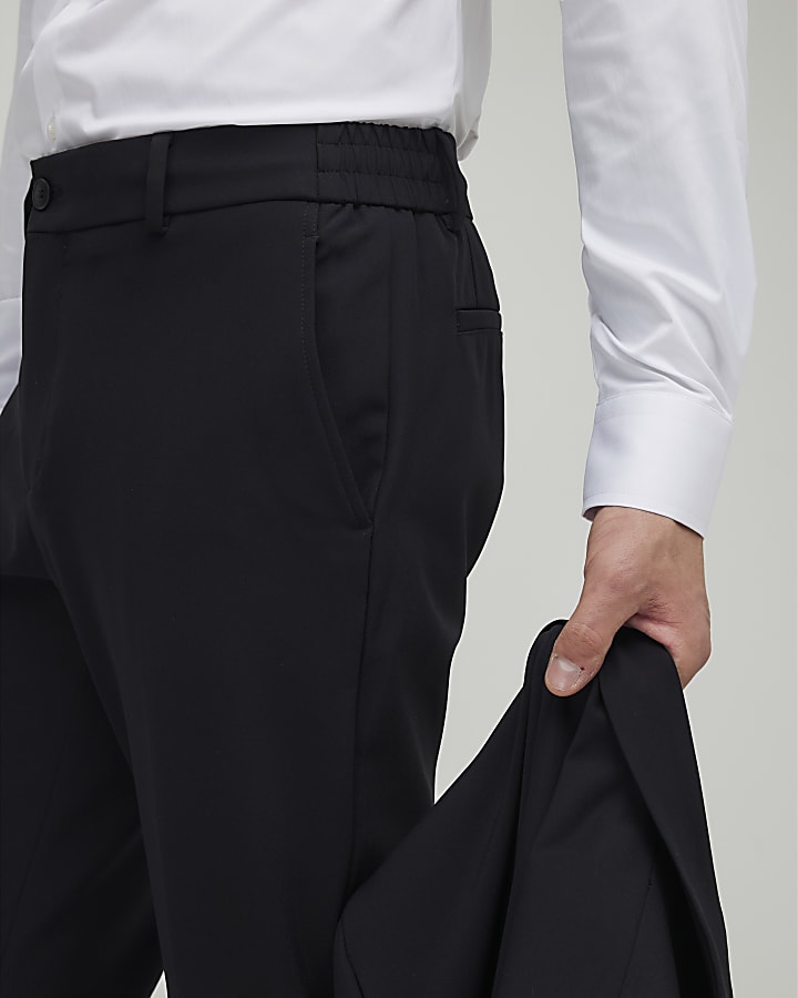 River Island Black Skinny Fit Suit Trousers
