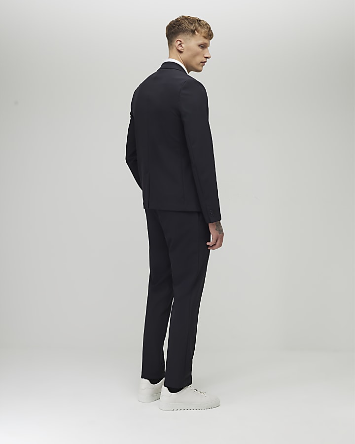 river island Black Skinny Fit Suit Trousers