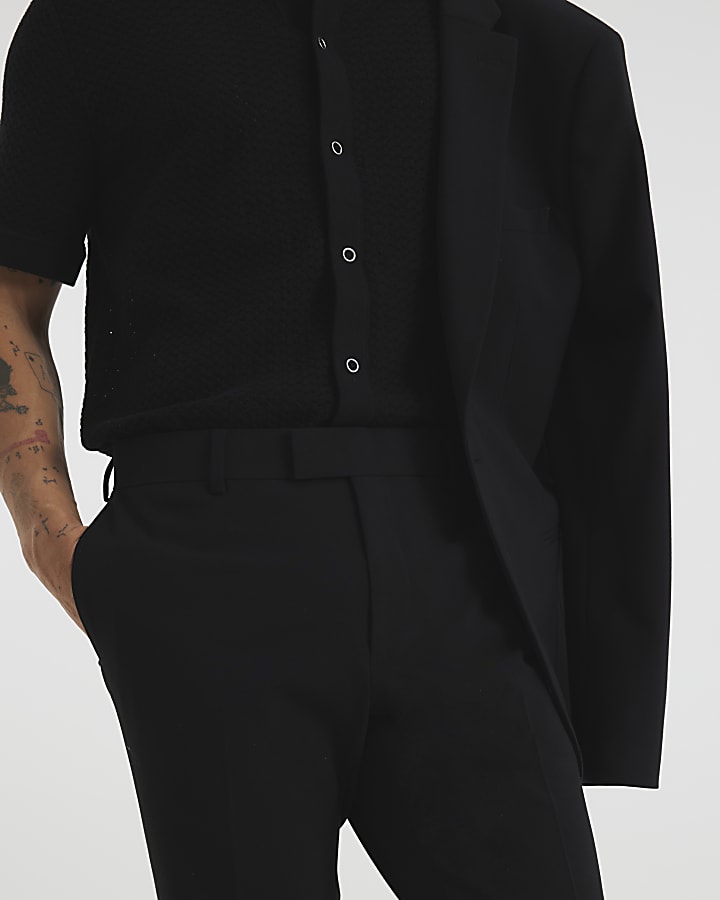 River Island Black Skinny Fit Suit Trousers