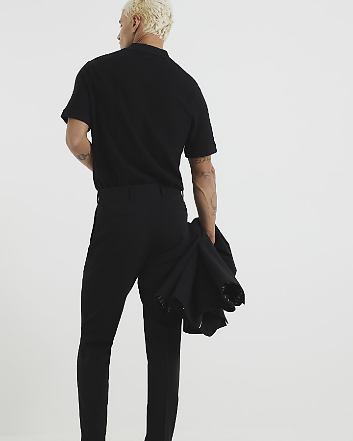 River Island Black Skinny Fit Suit Trousers