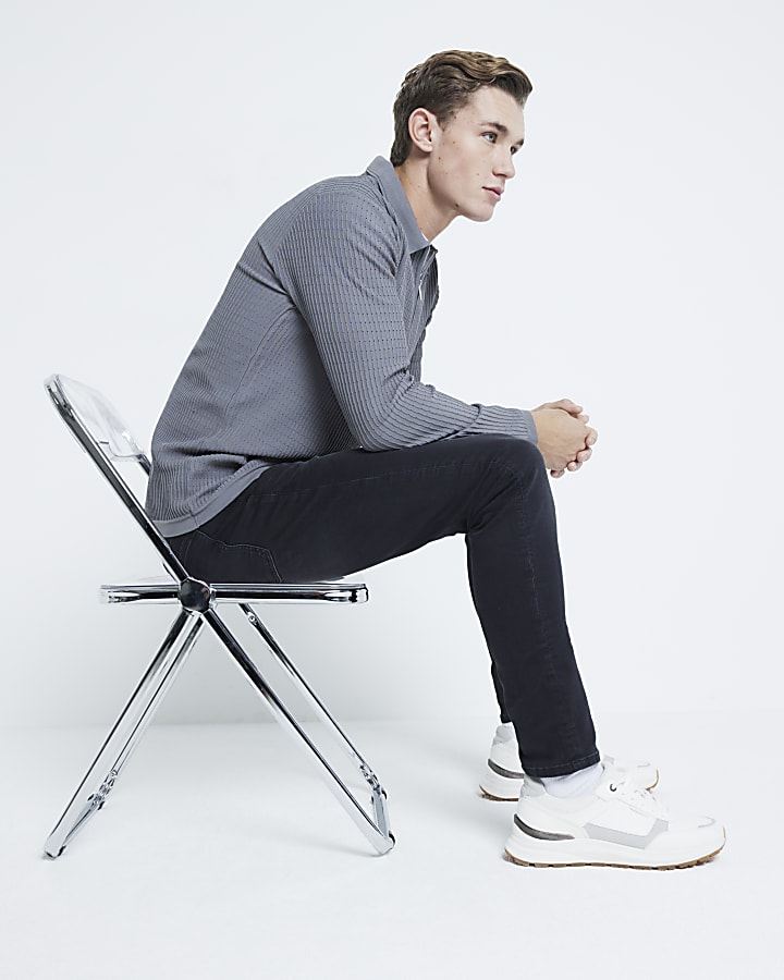 River Island Black Skinny Fit Washed Jeans