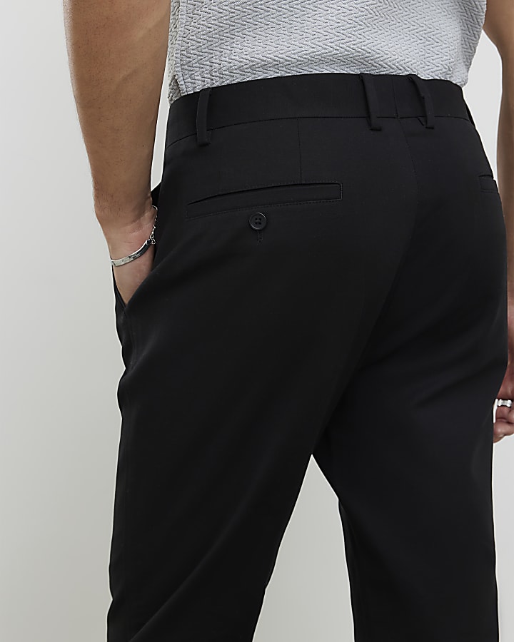 River Island Black Slim Fit Chinos