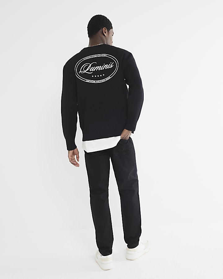 River Island Black Slim Fit Jeans