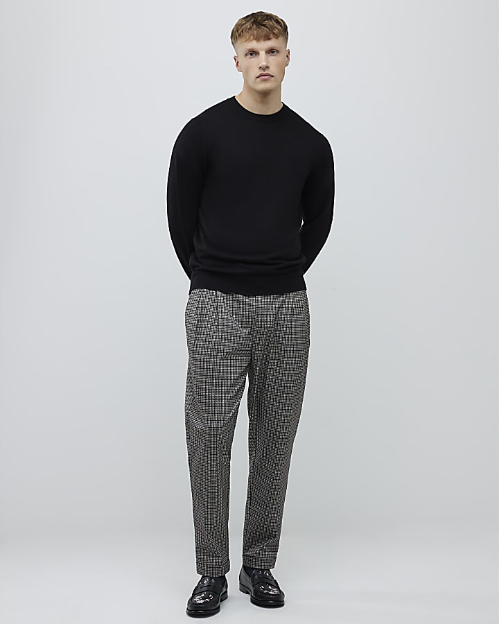 River Island Black Slim Fit Jumper