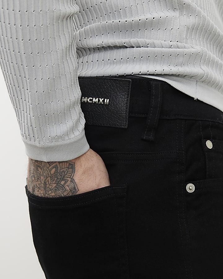 River Island Black Slim Fit MCMXII Jeans