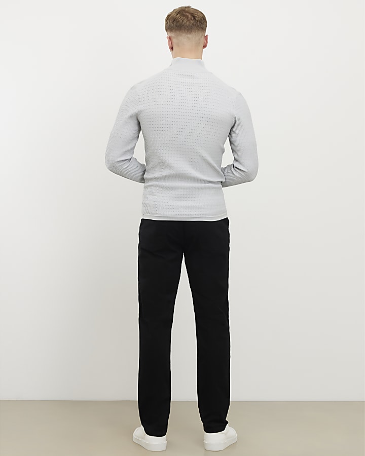 River Island Black Slim Fit MCMXII Jeans