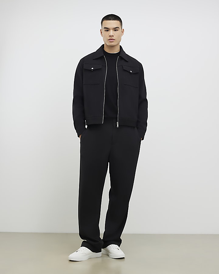 River Island Black Slim Fit Sweatshirt