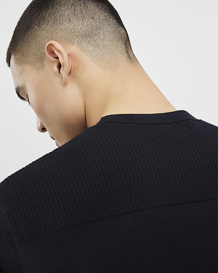 River Island Black Slim Fit T-Shirt