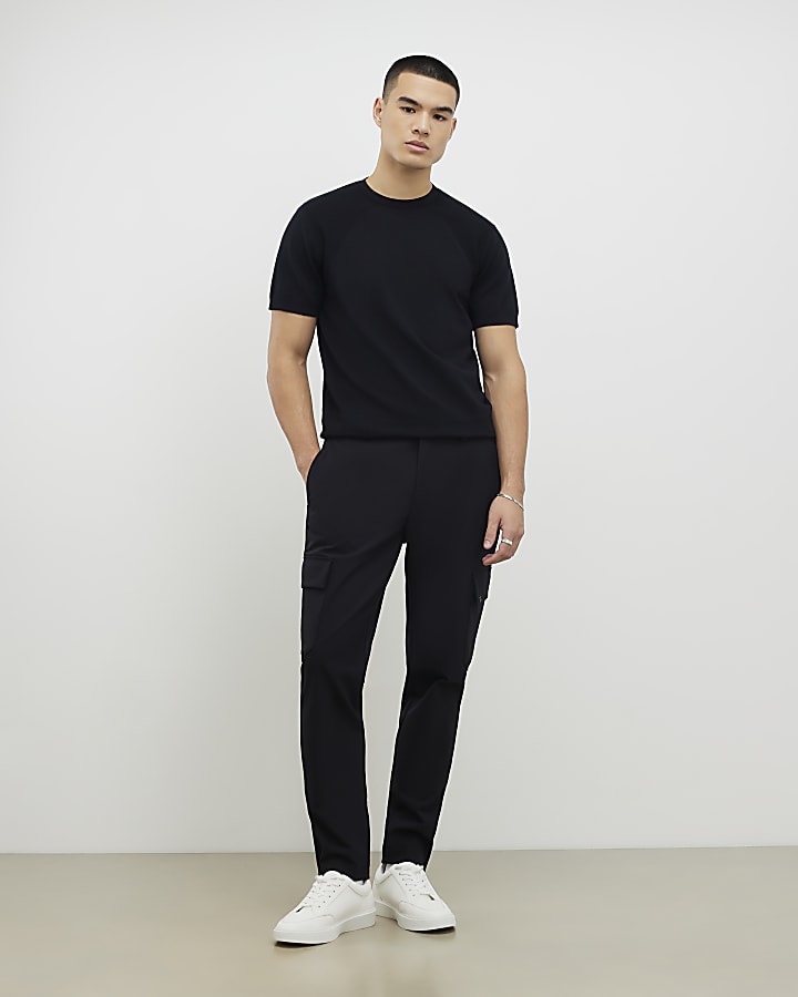 River Island Black Slim Fit T-Shirt
