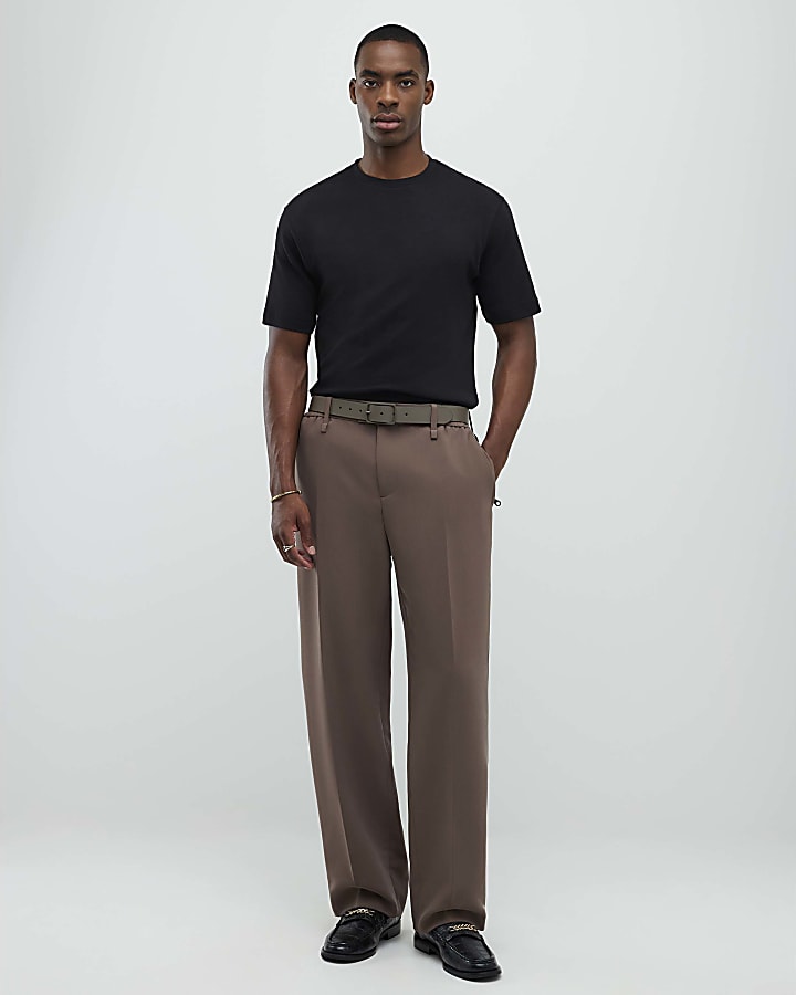 River Island Black Slim Fit T-Shirt