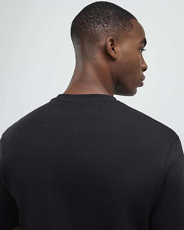 River Island Black Slim Fit T-Shirt