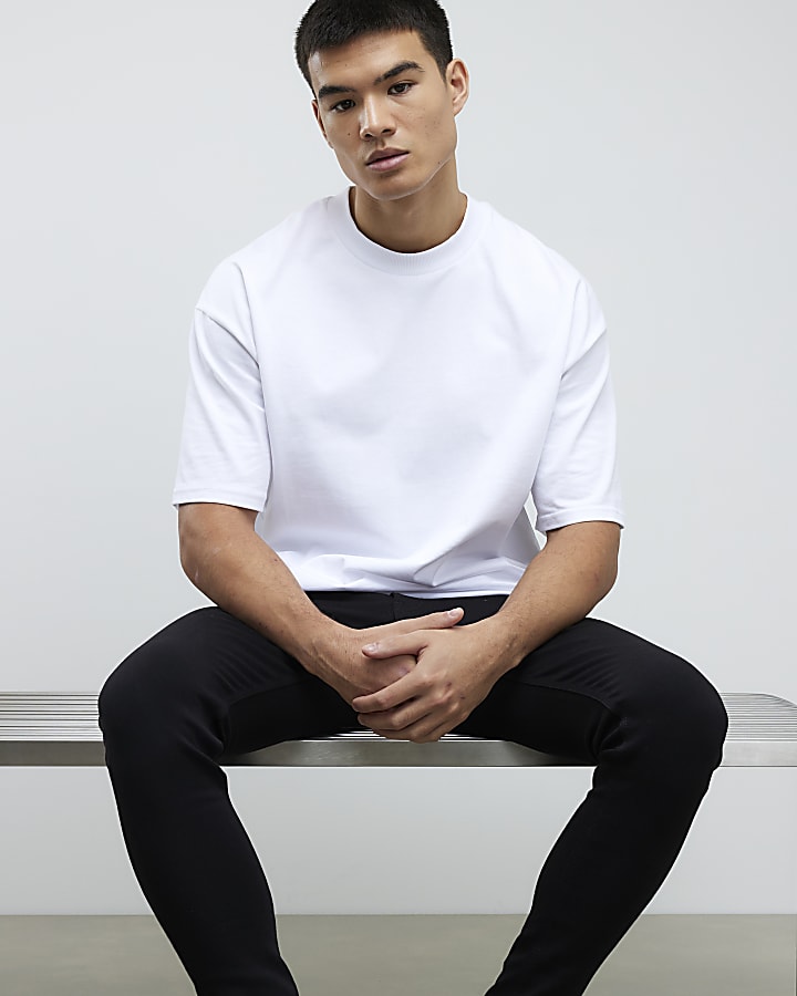 River Island Black Spray On Jeans