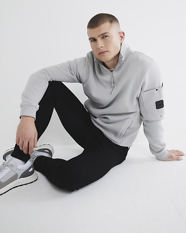 River Island Black Spray On Skinny Jeans