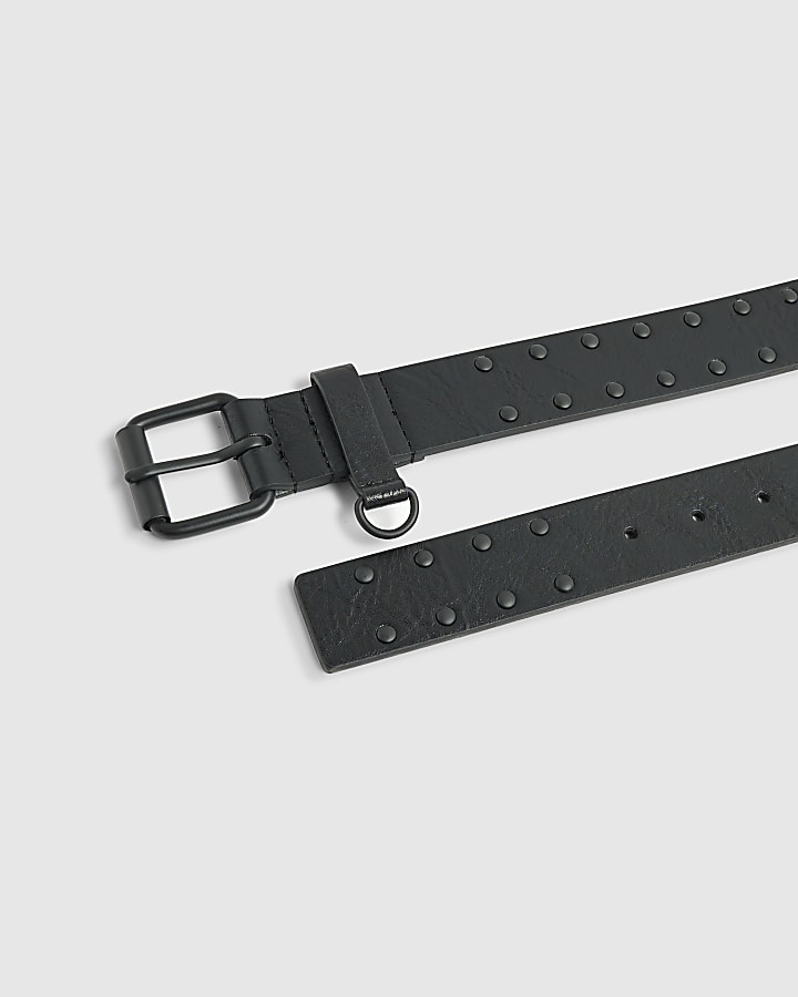 River Island Black Studded Belt