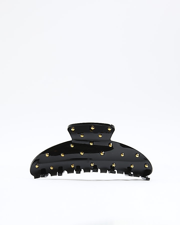 River Island Black Studded Claw Hair Clip