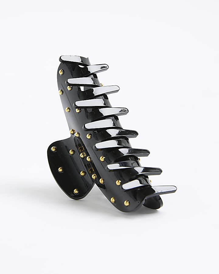 River Island Black Studded Claw Hair Clip