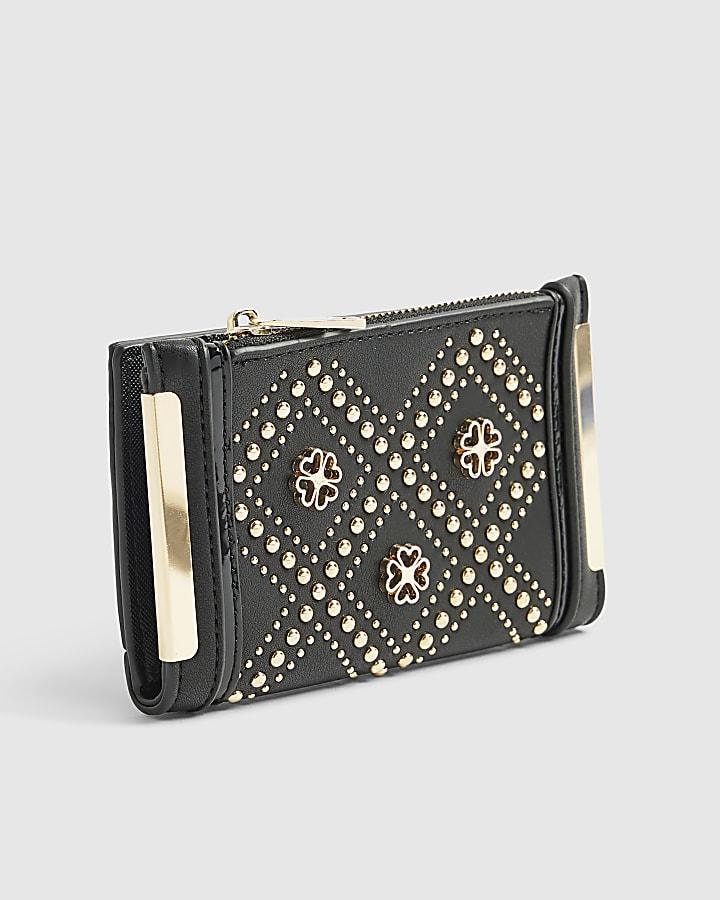 River Island Black Studded Mini Purse