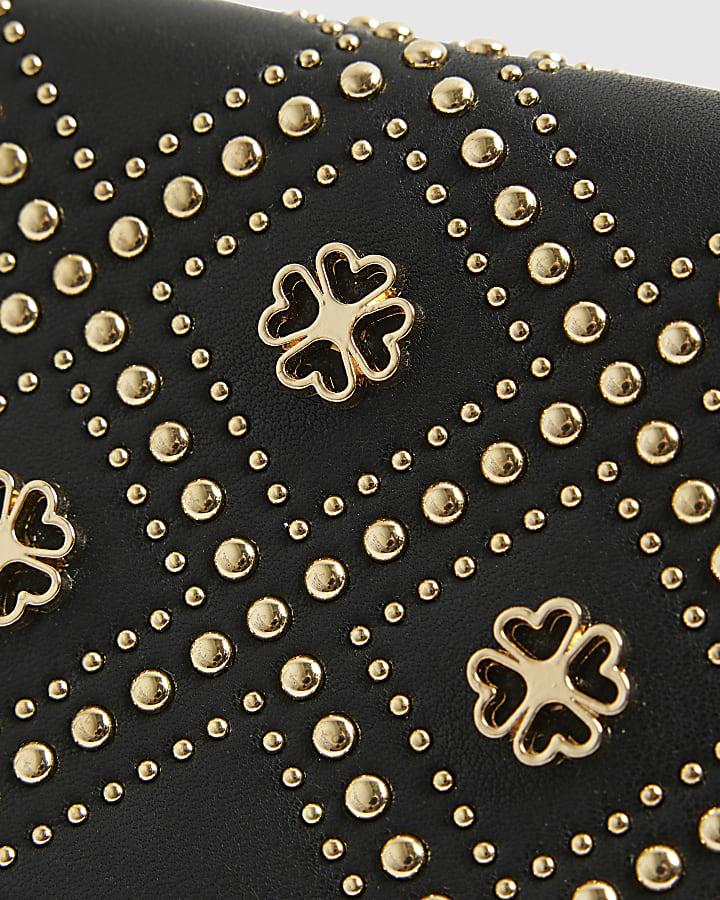 River Island Black Studded Mini Purse