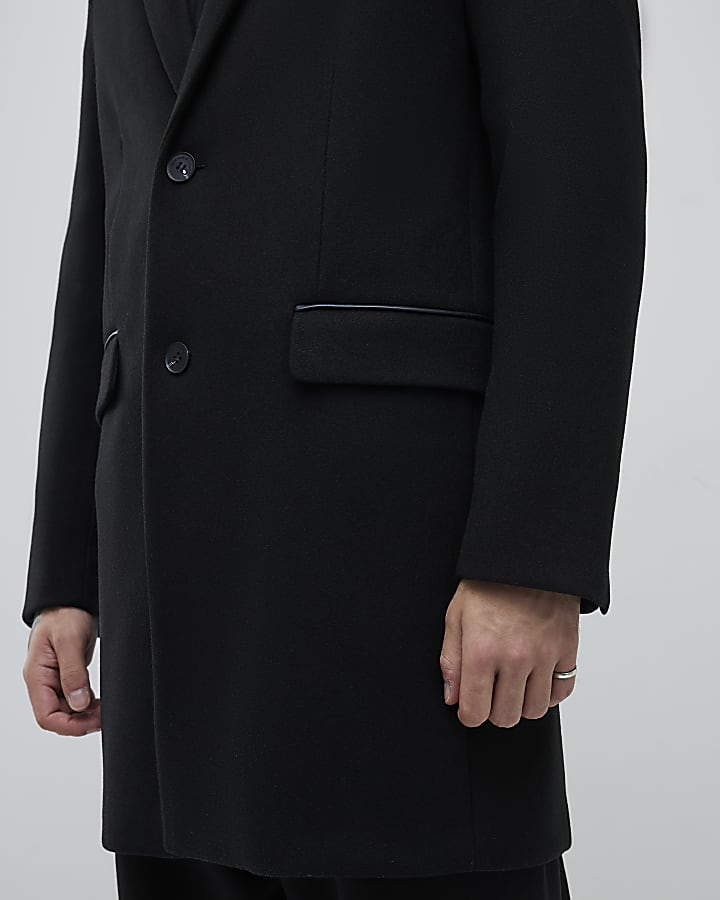 River Island Black Tailored Coat
