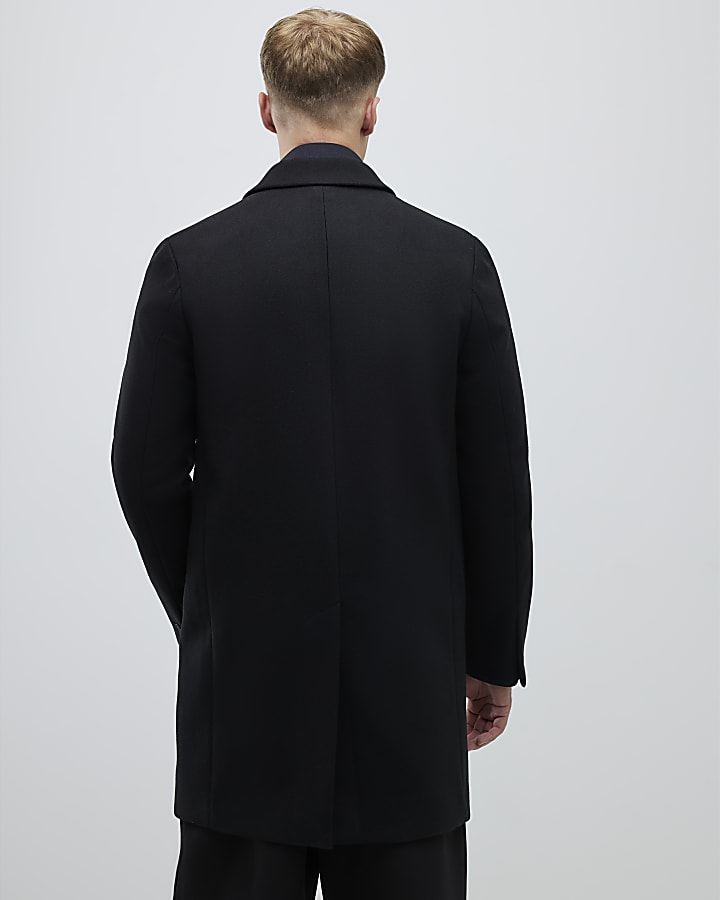 River Island Black Tailored Coat