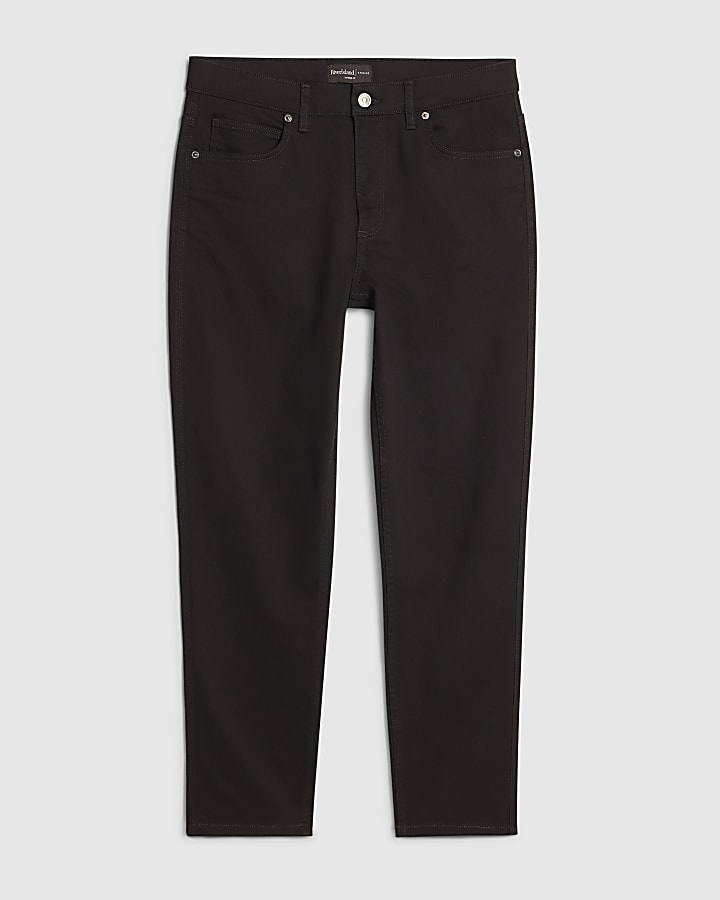 river island Black Tapered Fit Jeans